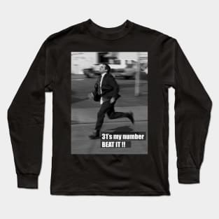 Michael Scott running Long Sleeve T-Shirt